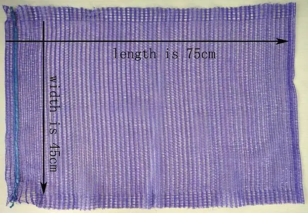 Cheap wholesale PP/PE Knitted plastic raschel leno mesh packing bags for Agriculture fruit vegetable form China