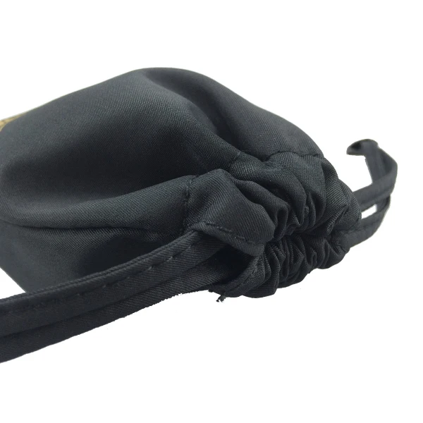 Черная Полиэстеровая сумка на шнурке из микрофибры с принтом, оптовая продажа