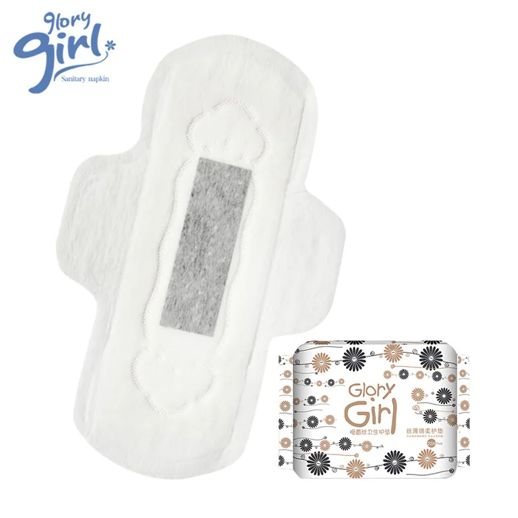 
Private Label Bamboo Charcoal Menstrual Pad Female Hygiene Disposable Sanitary Napkins Supplier 