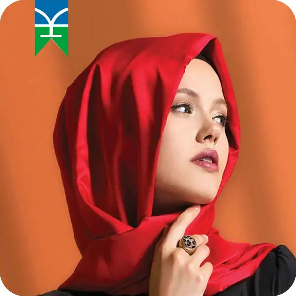 Turkish Pure Silk Hijab Scarf Yarn Dyed