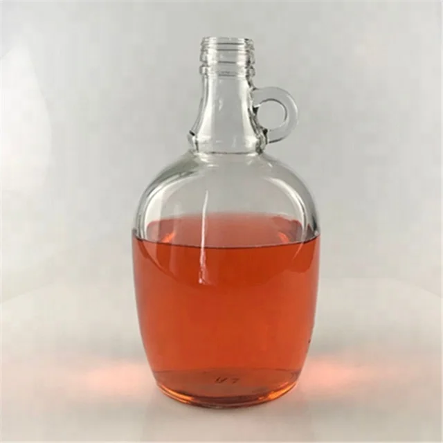 
1.5L clear glass beer growler empty wine Growler Bottle 