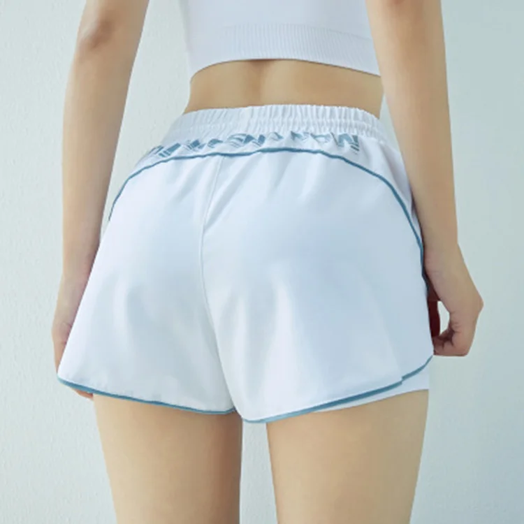 
wholesale women quick dry running shorts custom sport yoga pants fitness gym casual shorts 