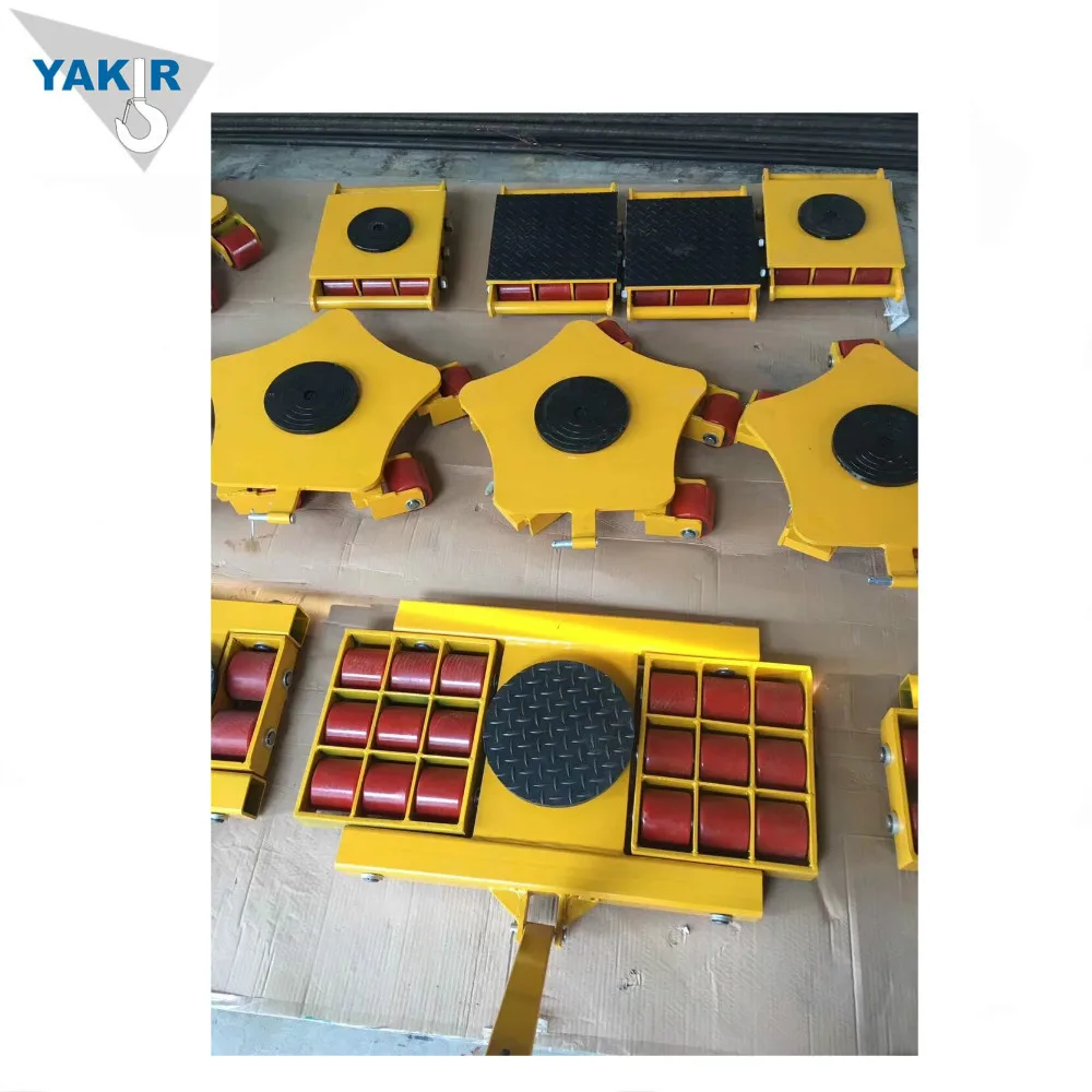 6 ton warehouse cargo trolley transport hand platform roller trolley