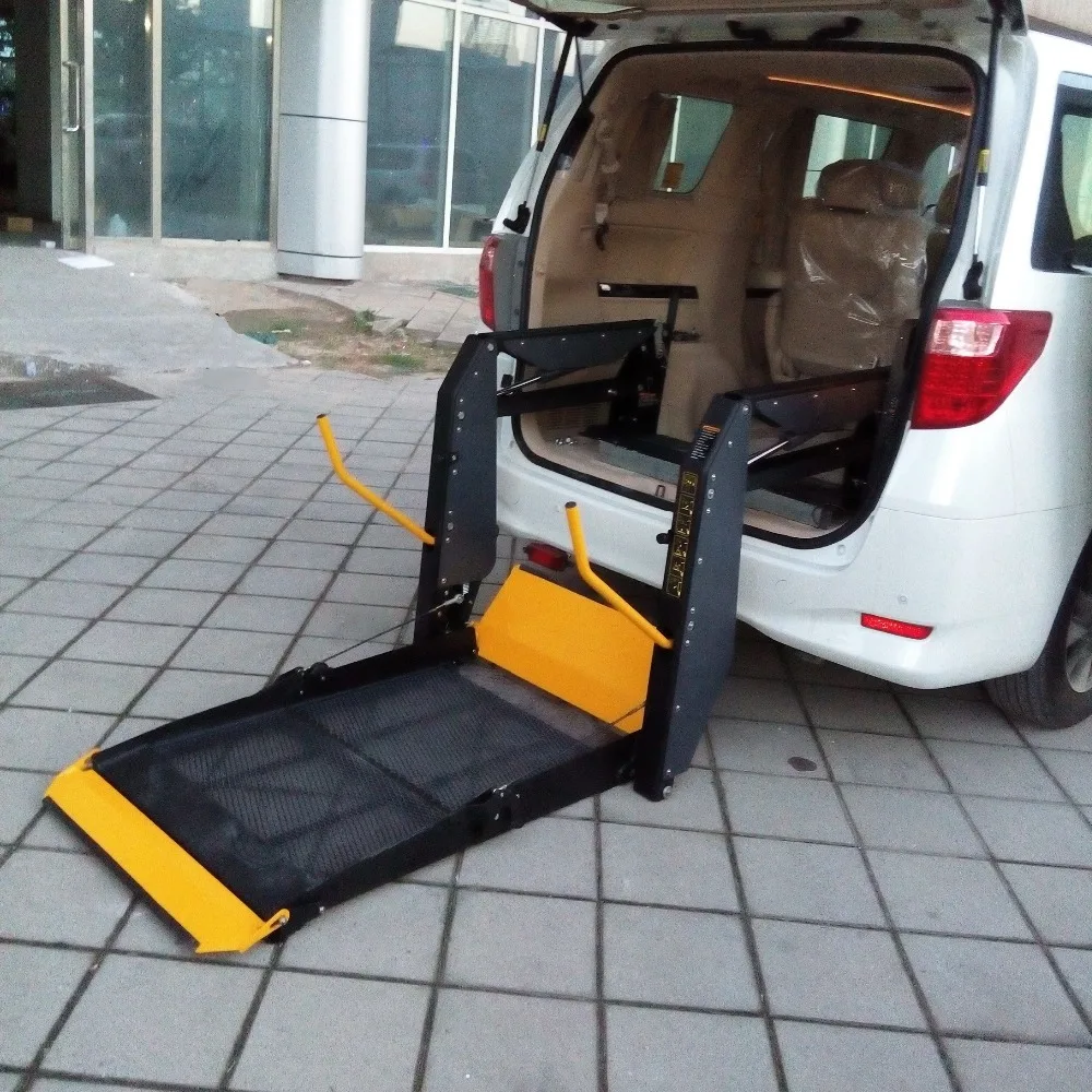 Car Van Bus Electric Hydraulic Wheelchair Lift Platform for Disabled Elderly Handicapped Wheelchair Passengers 300kg Capacity
