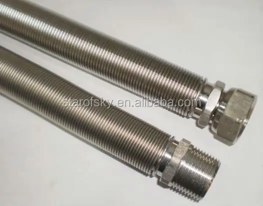 Металлическая гофрированная трубка pfa AISI304 316L для газа/воды 1/2 дюйма