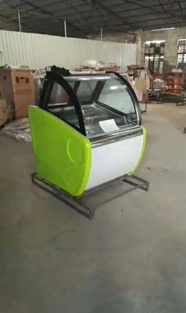 Kolice Commercial 6 Pcs Pan size 3 L Gelato Hard Ice Cream Display Freezer/ Showcase Refrigerator