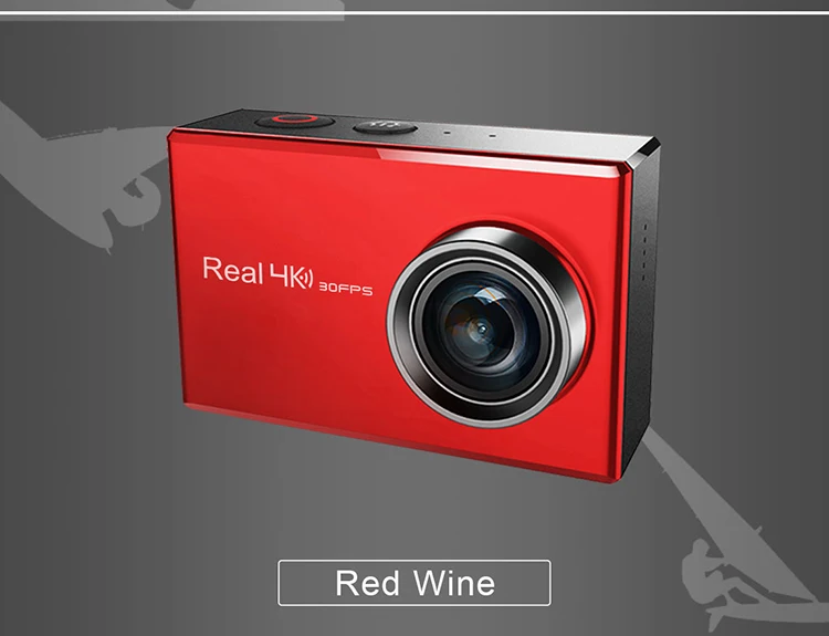 2017 New Real 4K action camera Allwinner V5 chipset 170 degree IR 7G Lens Aeronautical Titanium Alloy sports dv