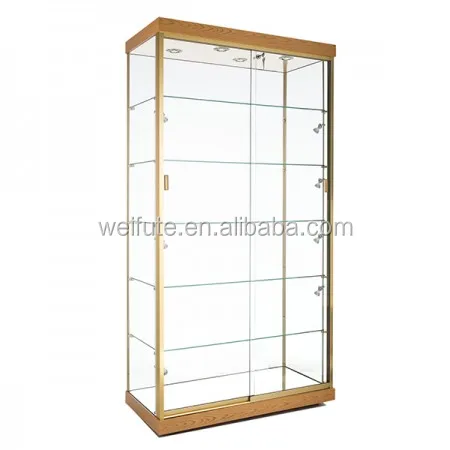 
Fancy collection glass display showcase ,museum tempering glass display showcase with lock 