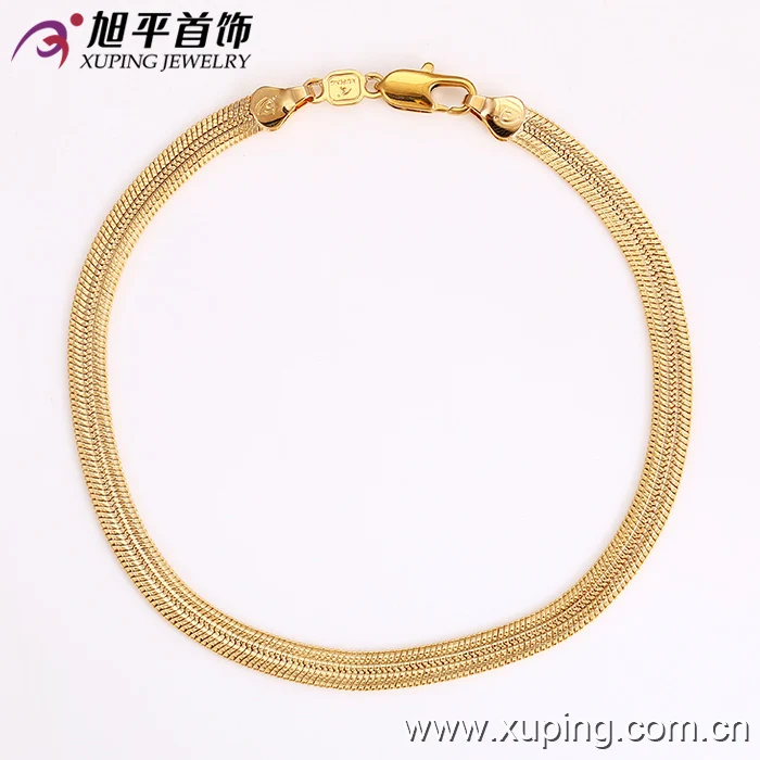 72914 2017 fashion jewellery 18k gold plated men bracelet