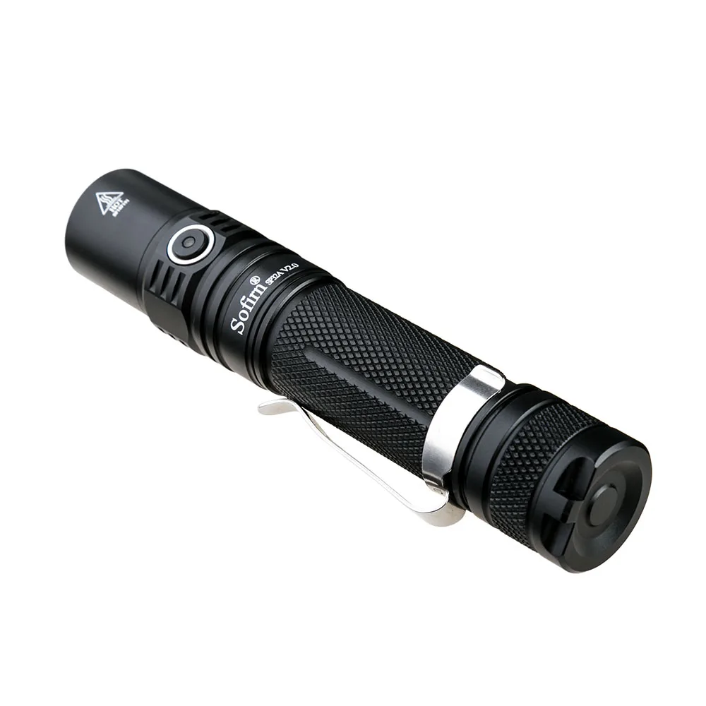 2023 Aluminum 18650 Lithium Battery Emergency Pocket  Led Flashlight  chargeable Mini Led Flashlight