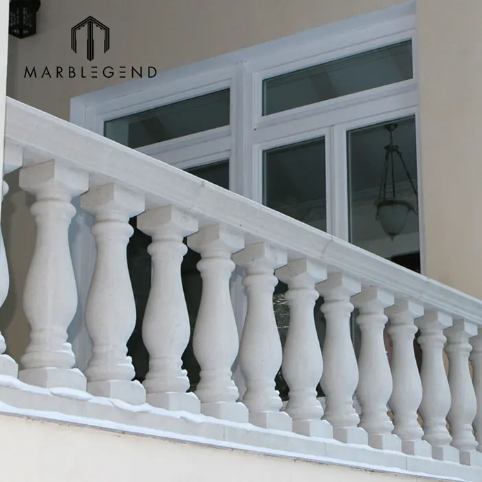 Handcarved marble balustrade granite baluster and railing for balcony