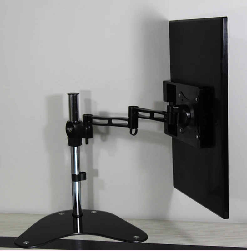 
DL-T602 full motion 360 rotate aluminum single monitor stand lcd table mount computer desktop stand VESA 100x100 75x75 holder 
