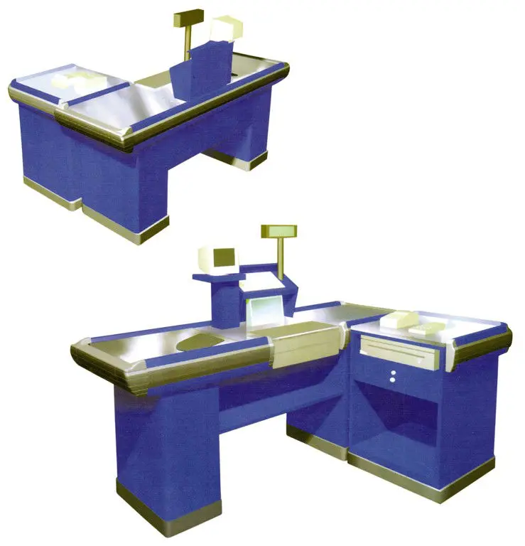 Many kinds of shopp cash counter checkout counter