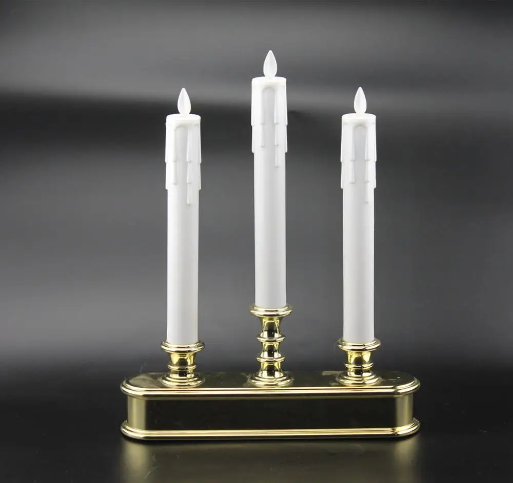 Светодиодная коническая Свеча на батарейках с дистанционным управлением восковая свеча оптовая продажа свечей с таймером танцевальный 3d-пламя