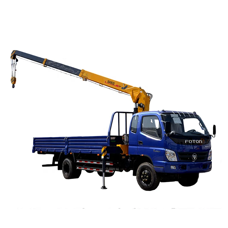 Cheap mini boom lift 4 ton small mobile truck crane with high quality from China