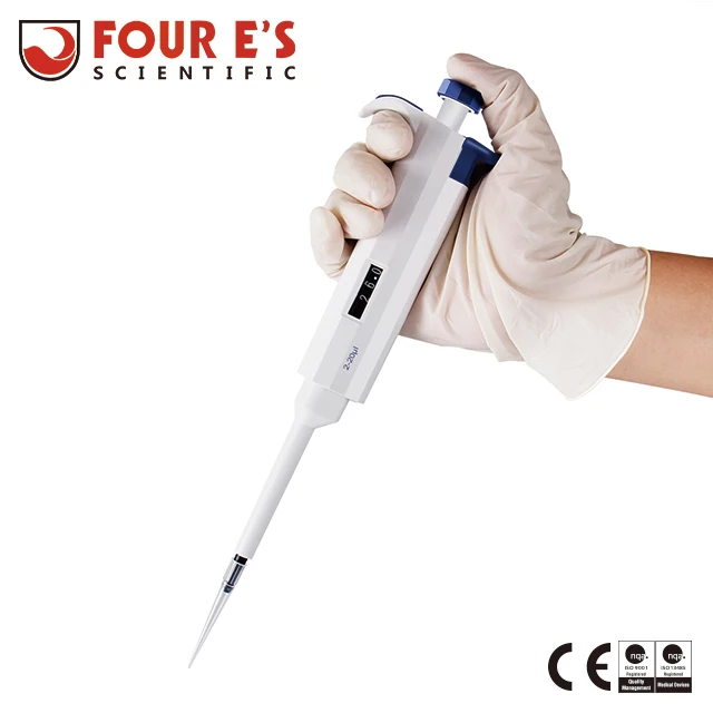 Low plunger pressure Ergonomic design Adjustable Volume autoclaved  plastic Pipette tips 0.1ul to 10ml