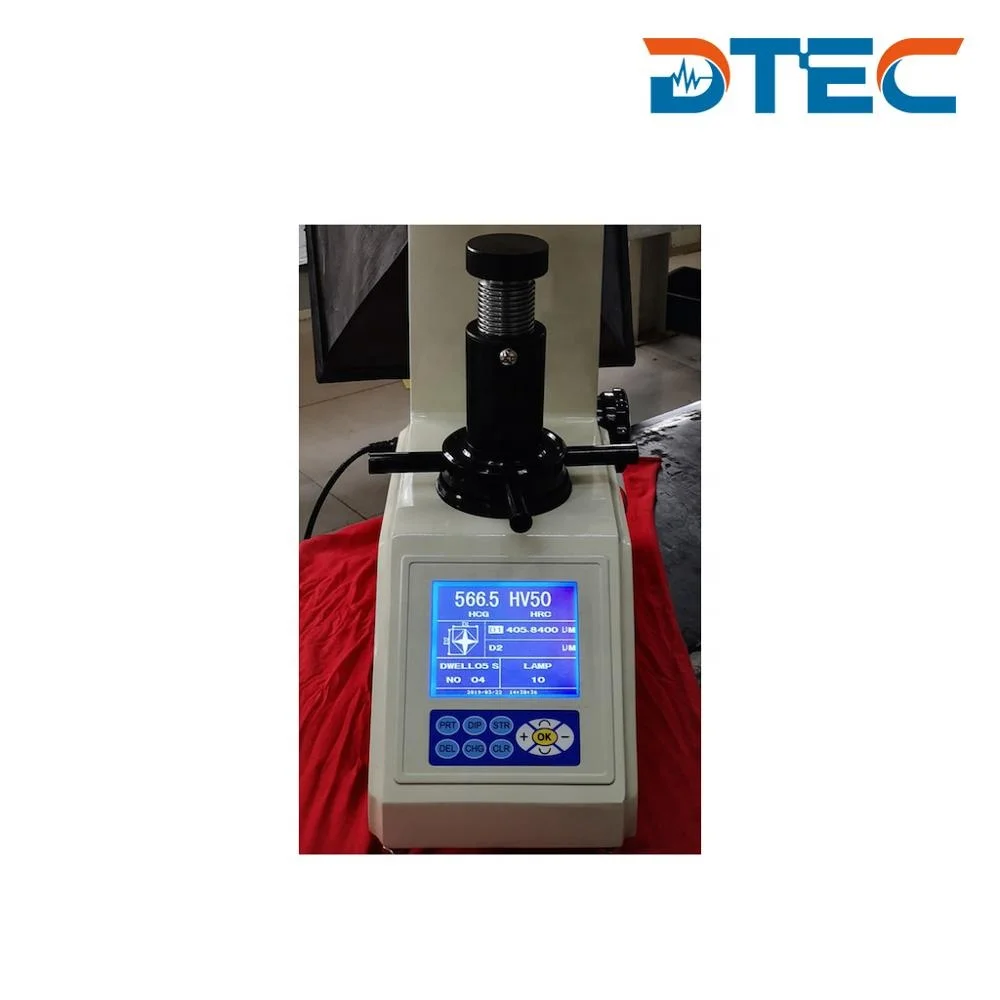 DTEC DHV-10D Digital Large Screen Vickers Hardness Tester Desktop Type for Metal Hardness Test in Laboratory