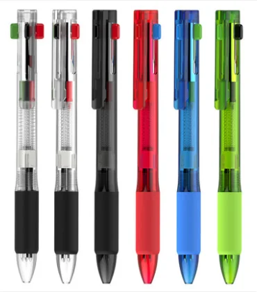 Оптовая продажа, бесплатные образцы в наличии, разноцветная шариковая ручка в виде единорога, 4 цвета