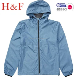 New Design Custom Hooded Windbreaker Men Jacket Windproof Motorcycle Jacket 100% Polyester Shell Regular Clothing Length Casual