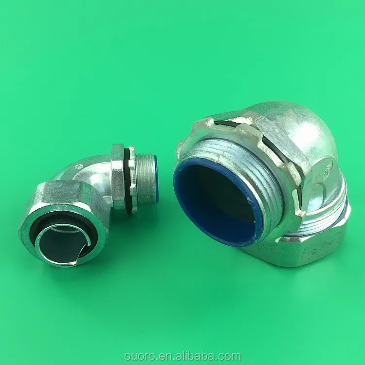 OUORO 25mm G1 DWJ Metal Conduit 90 degree Elbow Connectors