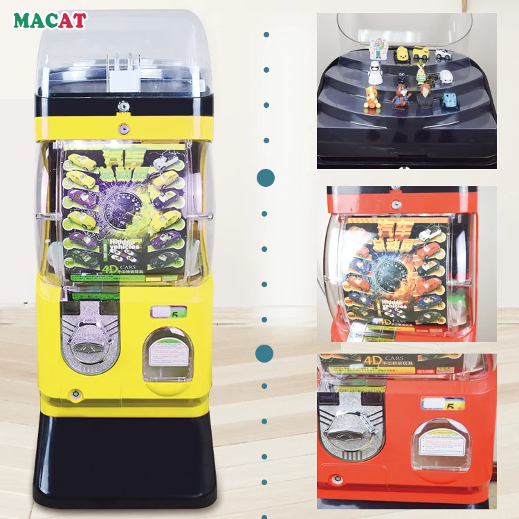 
Professional toy vending machine/China Bulk Vending Machines/New Double-deck Colorful No-electricity toys Vending Pusher Machine 