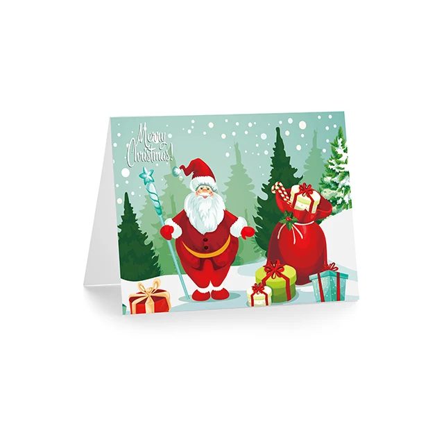 Поздравительная открытка с рождественскими персонажами на заказ в качестве праздничных подарков