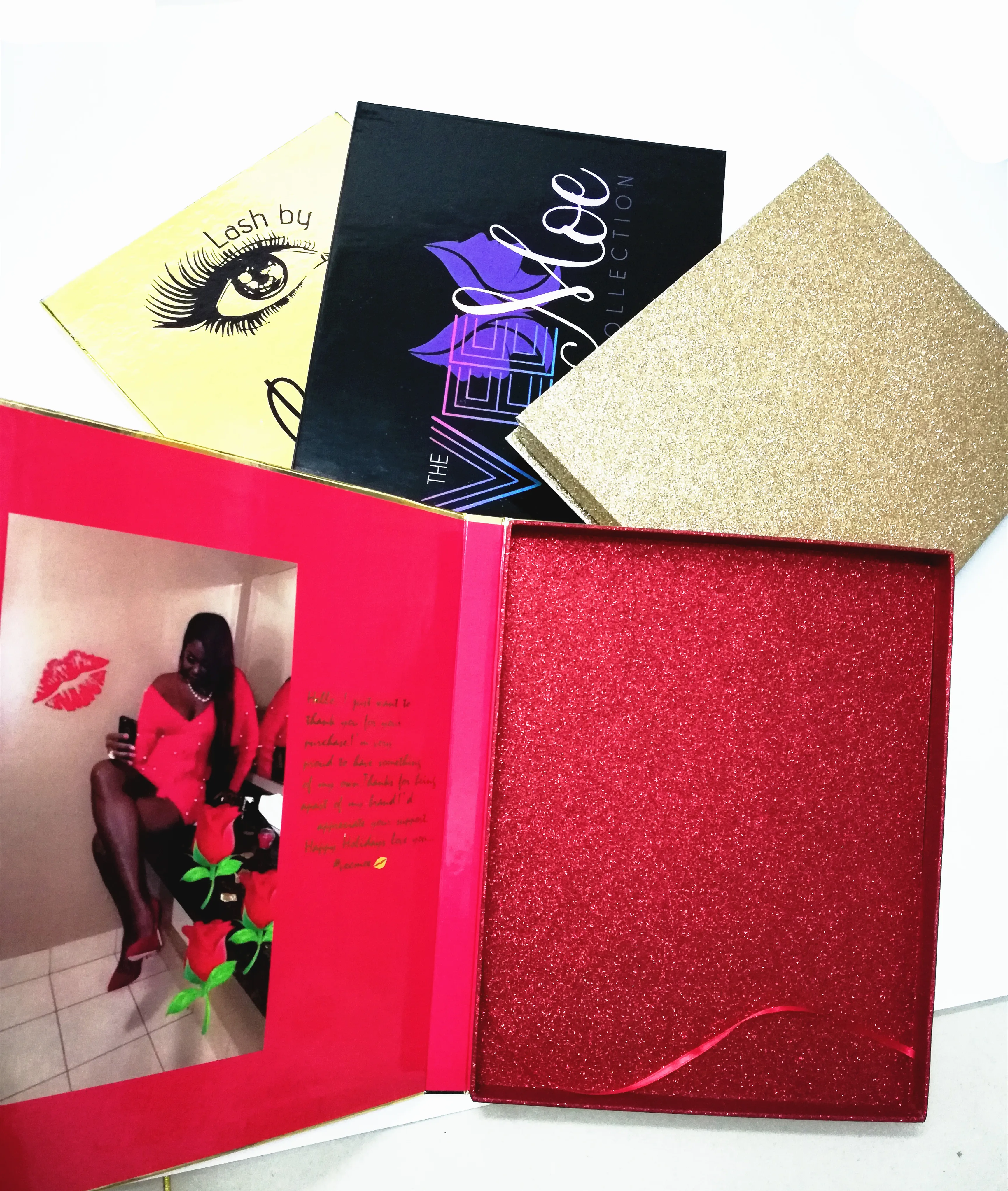 
Custom 16 Pairs Eyelash Book Packaging Private Label 3D Mink Lash Book 