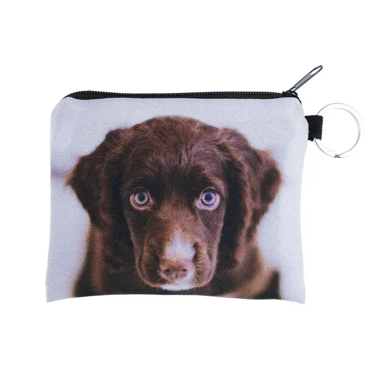 LYMECH 3D printed promotional coin purse plush personalized money change wallet bag