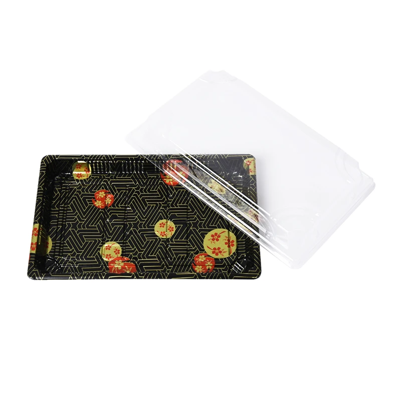 2021 good PS embossing blister plastic sushi take out container
