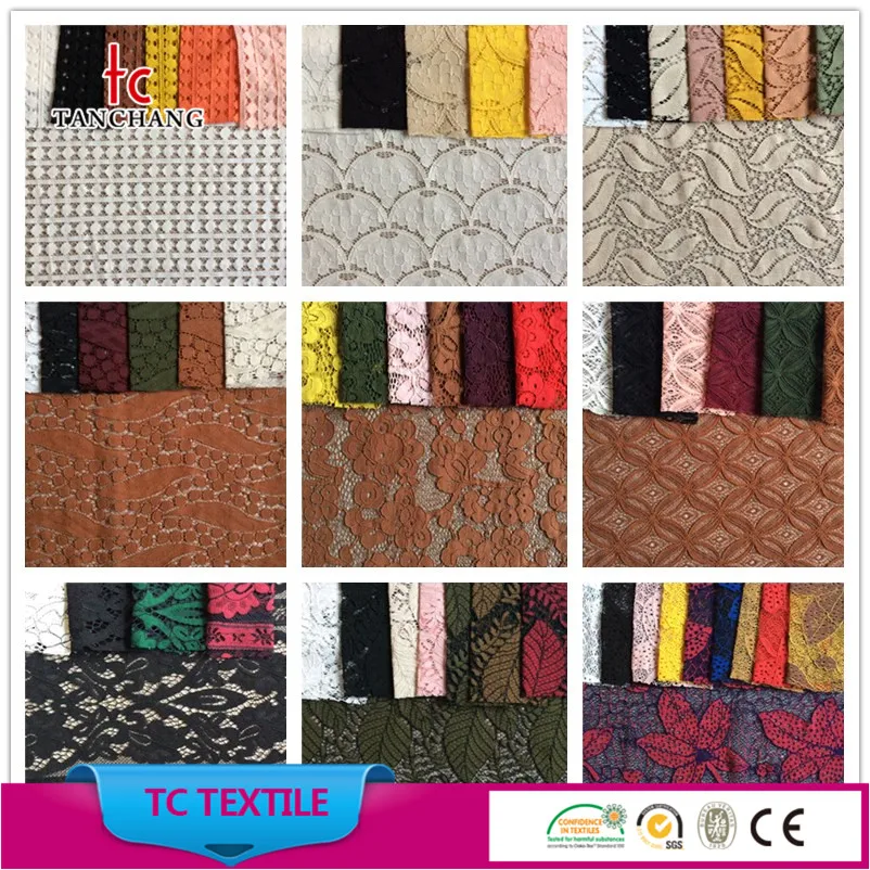 Guangzhou factory wholesale cotton guipure lace fabric for fancy lady dress SRMF02