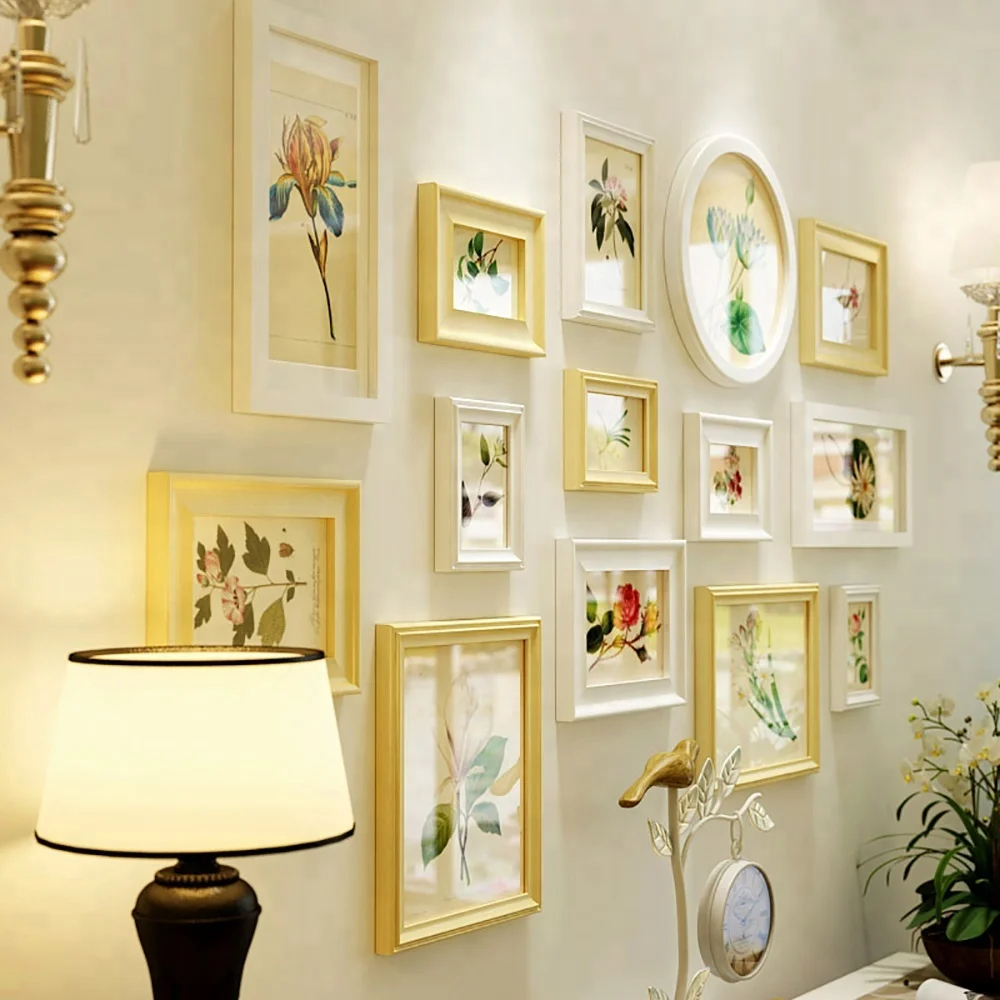 DIY Wall Mounted Photo Frame 12 picture frame sets