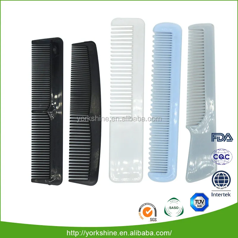 
Worldwide convenient hair plastic hotel comb small for travel and hotel with packed in opp bag or customized 