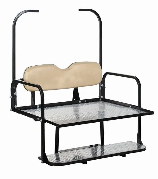 favourable golf cart parts ezgo rear flip seat kit with Omnova leather