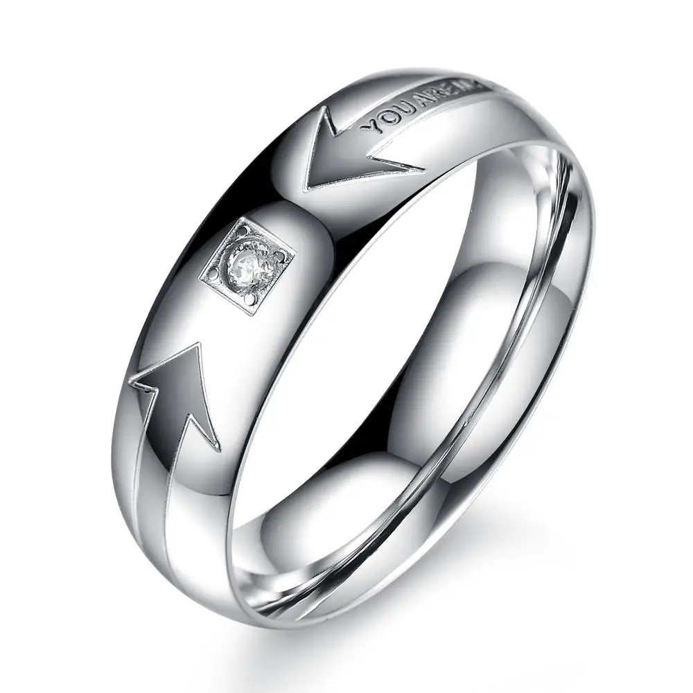 
Wholesale jewelry Manufacturer Custom Design Fashion Silver Jewelry Stainless Steel Ring 