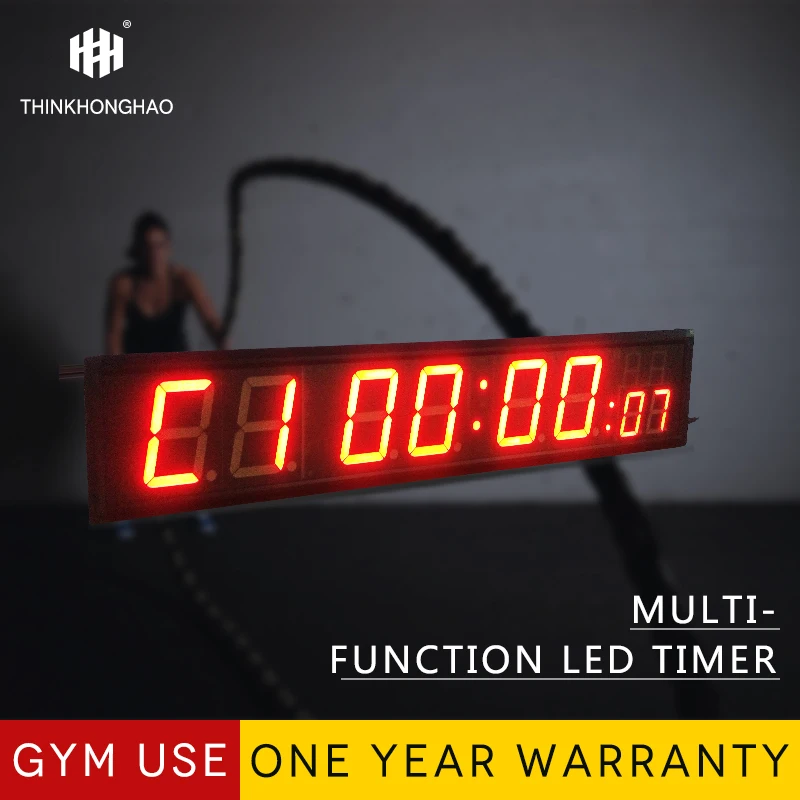 Digital wall clock with LED display portable gym timer LED digital timer clocks