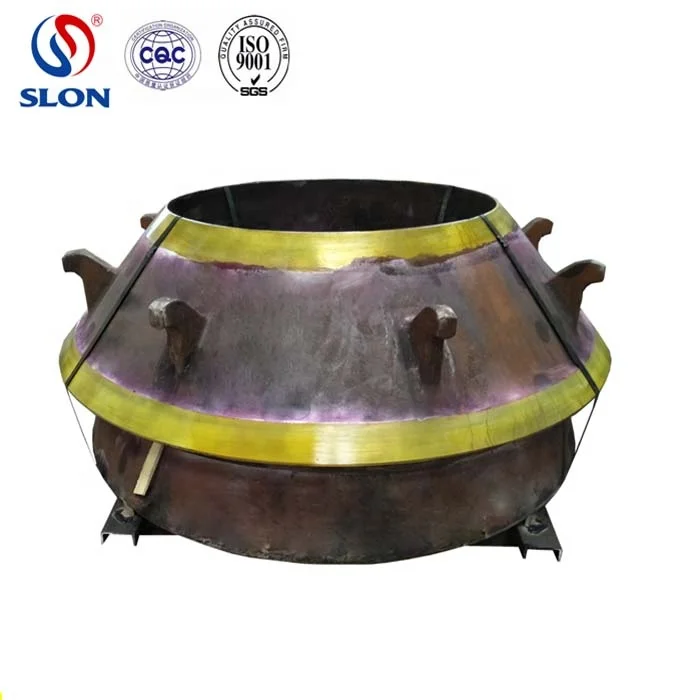 High quality  Mn18Cr2    4 1/4 Std cone crusher spare parts bow liner mantle 5013-6001 and concave