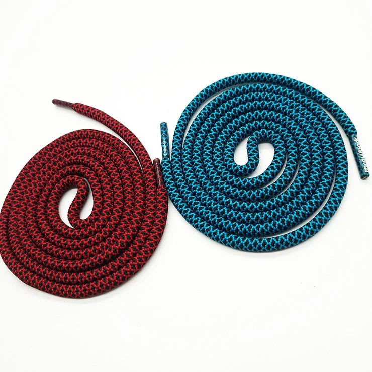 bulk designs dyeing colored braided round shoe laces wholesale