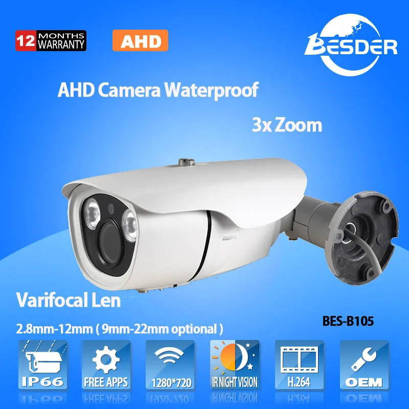 Новый продукт на рынке Китая 1MP OV9712 CMOS 3 8XZoom AHD водонепроницаемый