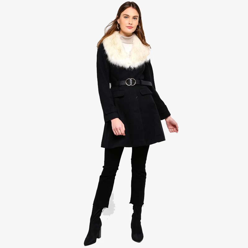 
Direct factory price winter woolen womens girls boutique fashion cloth coat 