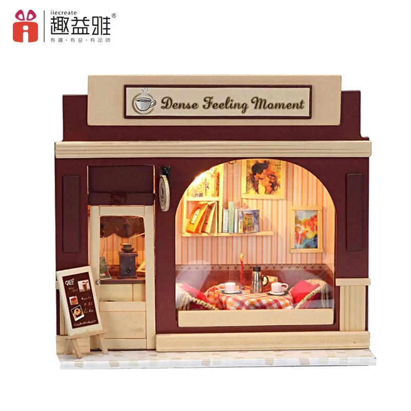 IIECREATE Educational Toy Dollhouse Mansion Furniture Miniature House Kit