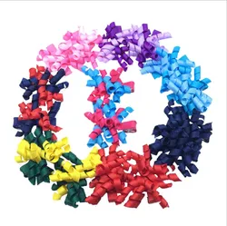2inch colorful girl korker bows hair clip