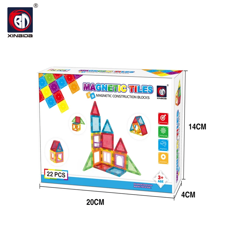 Building Toys Educational Magnetic Building Blocks Toys Set Preschool Strong Magnet 3D Puzzle Tiles