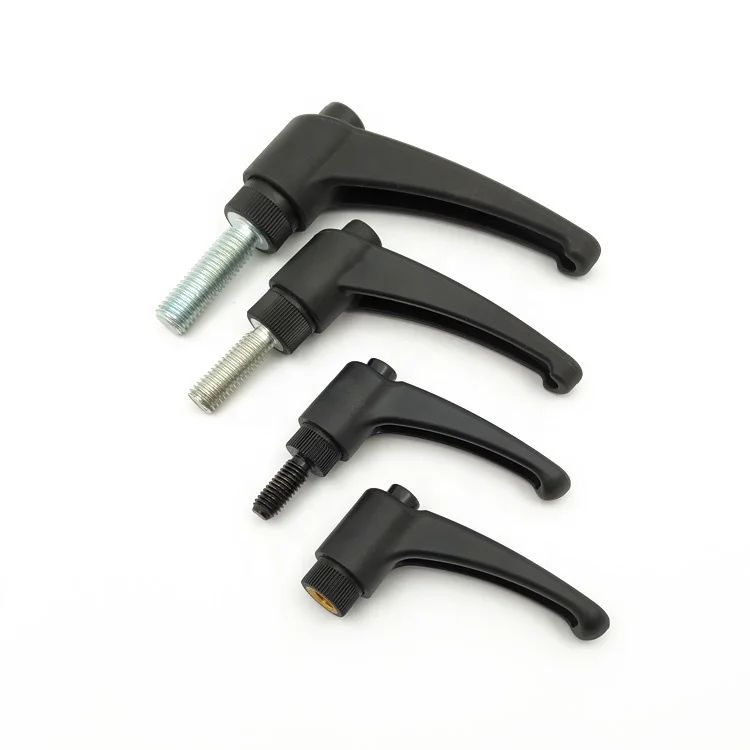 M10*80  black plastic thread clamp lever handle
