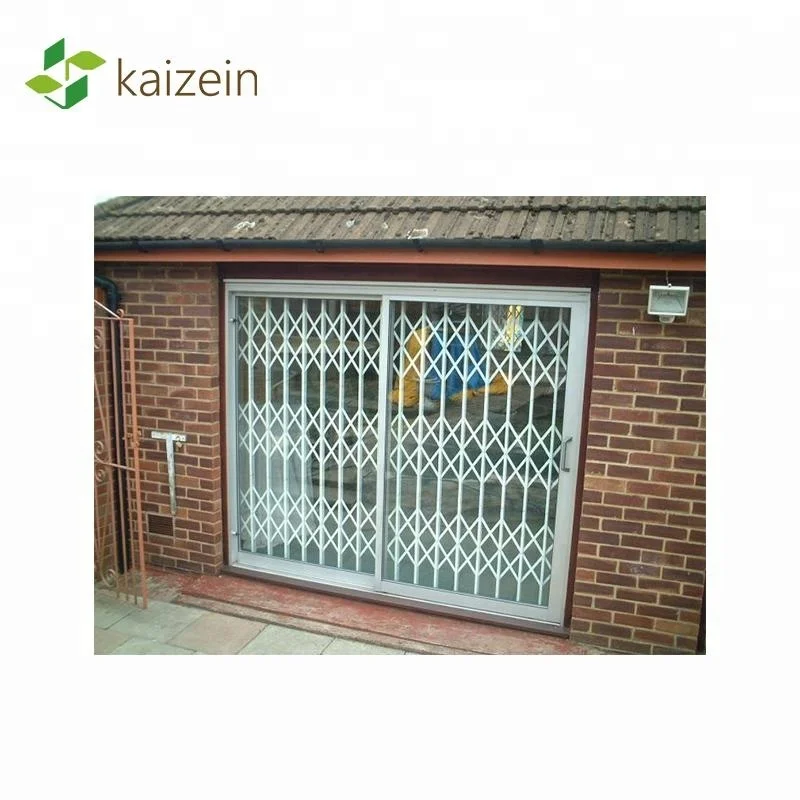 Metal decorative window grill design for sliding windows