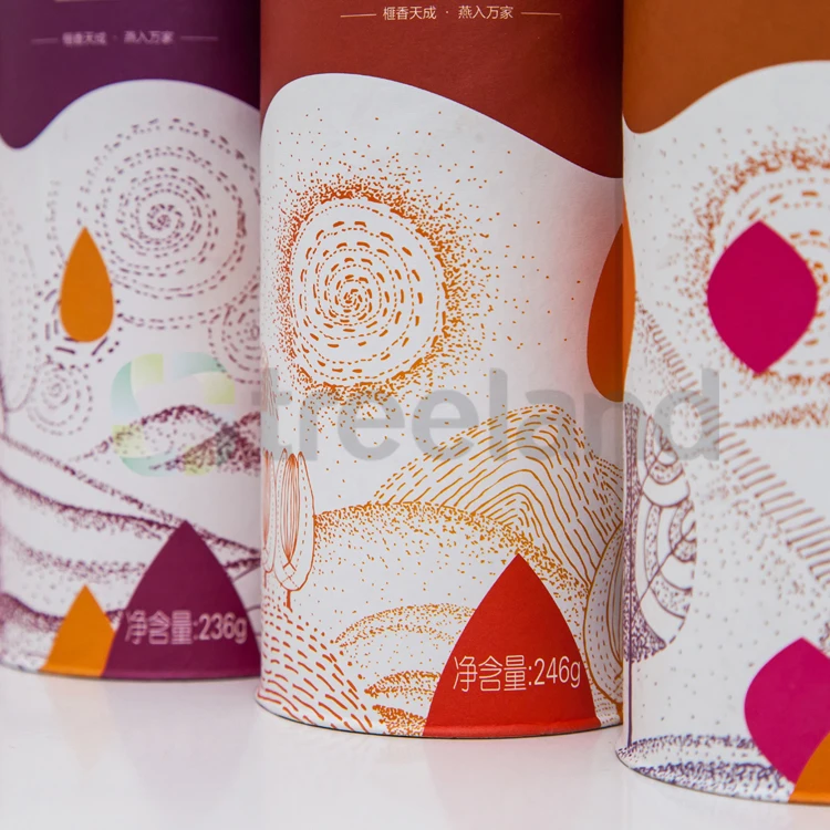 Wholesale Round Box Paperboard Tubes Food Packaging for Nuts