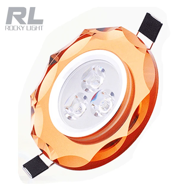 
CE ROHS approved 230V Red crystal mirror recessed led ceiling lamp for decorate 