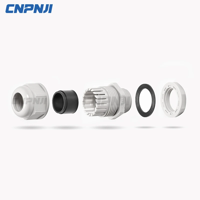 electric PG glands IP68 PP material Fiber Optic m30 cable gland  For Closure