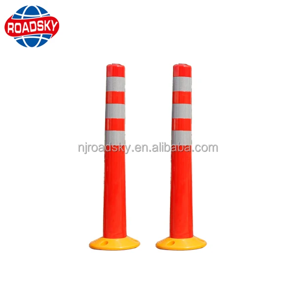 traffic flexible pu traffic delineator warning post for sale