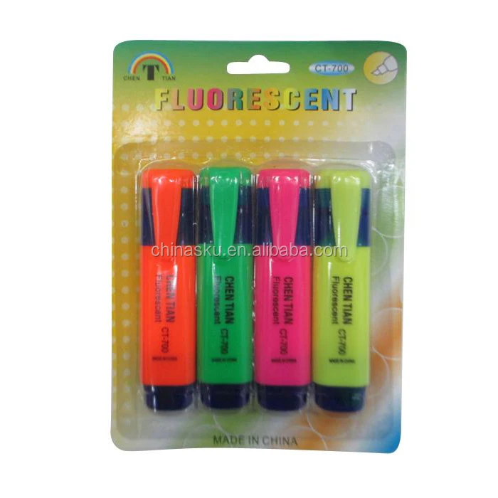 Colorful glitter highlighter pen