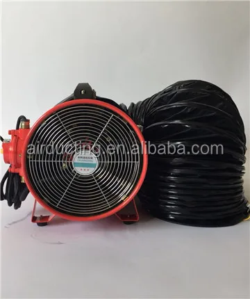 Промышленный вентилятор ChuangXing с черным воздуховодом